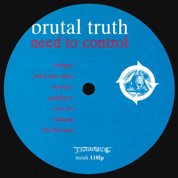 Brutal Truth, Need To Control-LP, Vinilos, Historia Nuestra