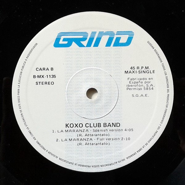 Koxo' Club Band, Paradhouse (Remix)-12 inch, Vinilos, Historia Nuestra