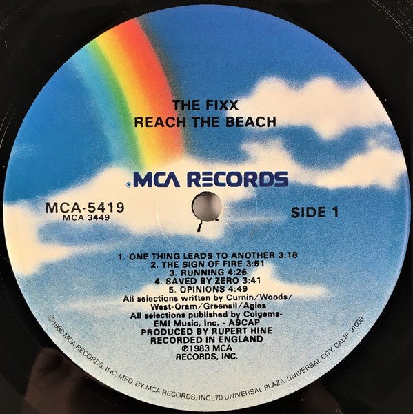 The Fixx Reach The Beach-LP, Vinilos, Historia Nuestra