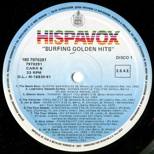 Various, Surfing Golden Hits-LP, Vinilos, Historia Nuestra