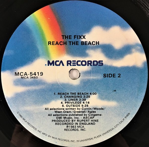 The Fixx Reach The Beach-LP, Vinilos, Historia Nuestra