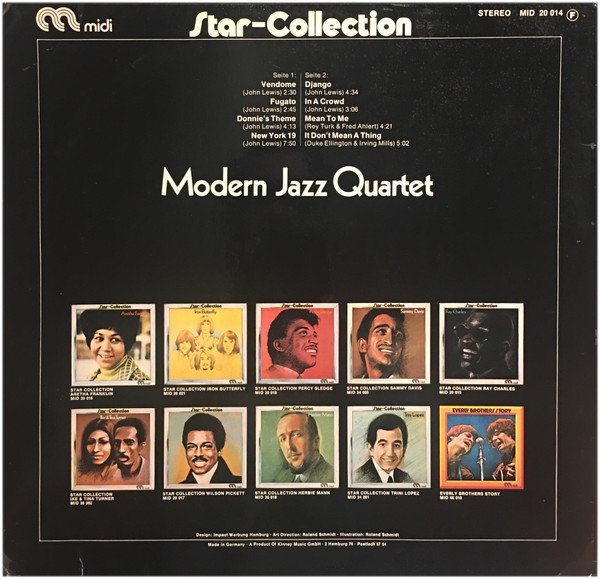 Modern Jazz Quartet, Star-Collection-LP, Vinilos, Historia Nuestra