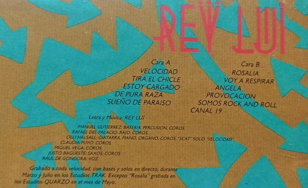 Rey Lui Velocidad-LP, Vinilos, Historia Nuestra