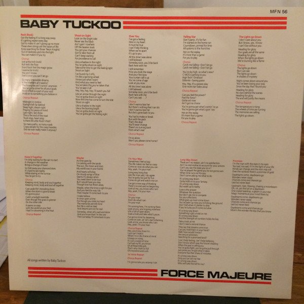 Baby Tuckoo, Force Majeure-LP, CDs, Historia Nuestra