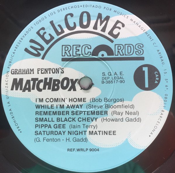 Graham Fenton's Matchbox I'm Coming Home-LP, Vinilos, Historia Nuestra