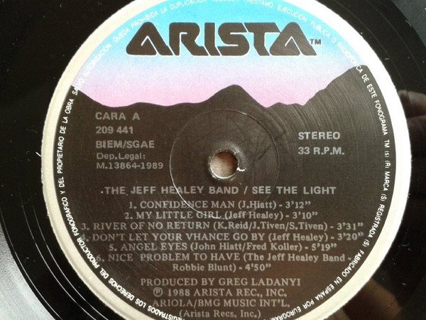 The Jeff Healey Band See The Light-LP, Vinilos, Historia Nuestra