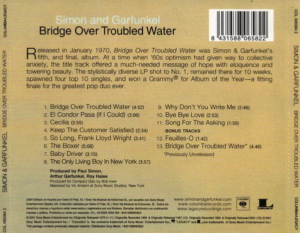 Simon And Garfunkel* Bridge Over Troubled Water-CD, CDs, Historia Nuestra