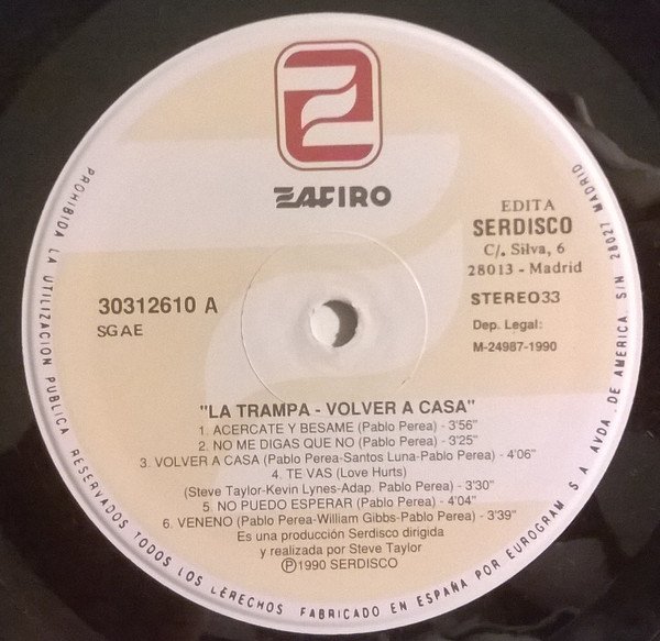 La Trampa, Volver A Casa-LP, Vinilos, Historia Nuestra