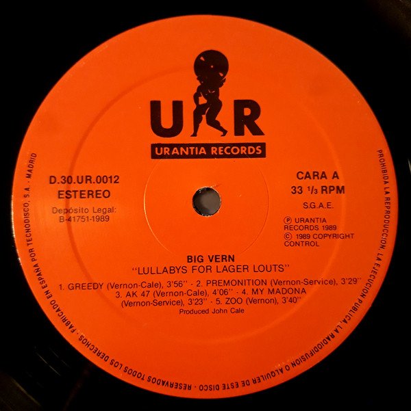 Big Vern , Lullabies For Lager Louts-LP, Vinilos, Historia Nuestra