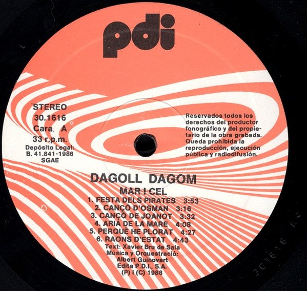 Dagoll Dagom  Mar I Cel-LP, Vinilos, Historia Nuestra