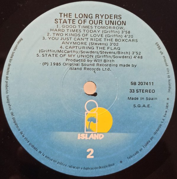 The Long Ryders, State Of Our Union-LP, Vinilos, Historia Nuestra