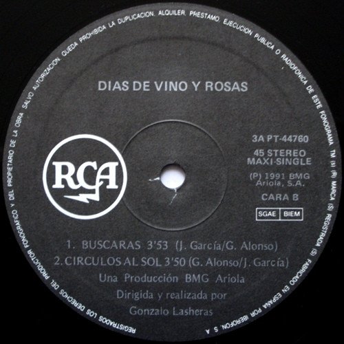 Días De Vino Y Rosas, Biarritz-12 inch, Vinilos, Historia Nuestra