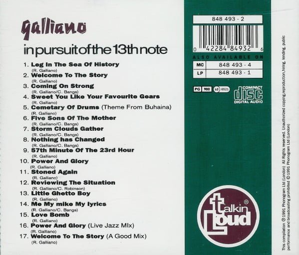 Galliano In Pursuit Of The 13th Note-CD, CDs, Historia Nuestra