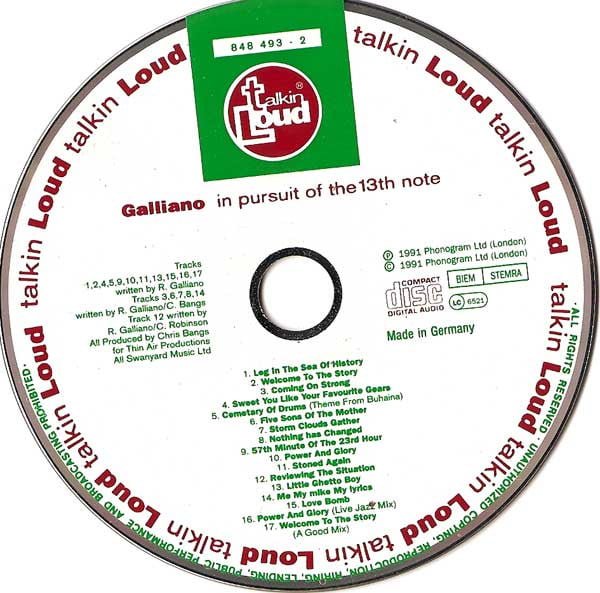 Galliano In Pursuit Of The 13th Note-CD, CDs, Historia Nuestra