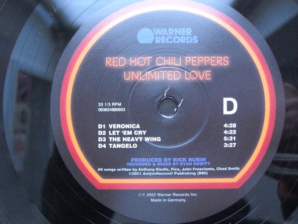 Red Hot Chili Peppers Unlimited Love-2xLP, Vinilos, Historia Nuestra