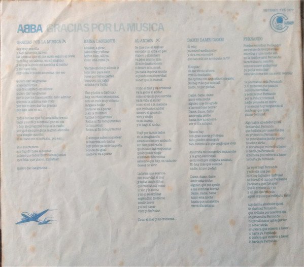 ABBA, Gracias Por La Musica-LP, Vinilos, Historia Nuestra