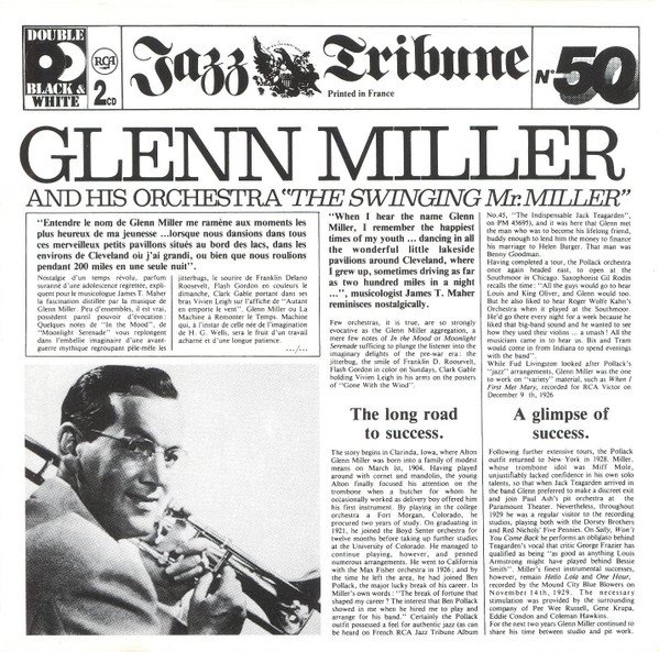 Glenn Miller And His Orchestra The Swinging Mr. Miller-2xCD, CDs, Historia Nuestra