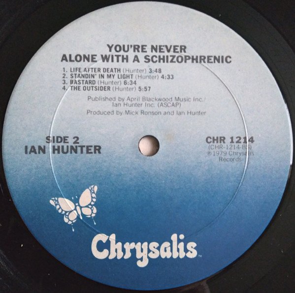 Ian Hunter You're Never Alone With A Schizophrenic-LP, Vinilos, Historia Nuestra