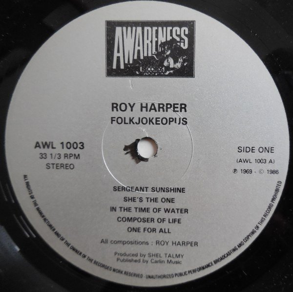 Roy Harper Folkjokeopus-LP, Vinilos, Historia Nuestra