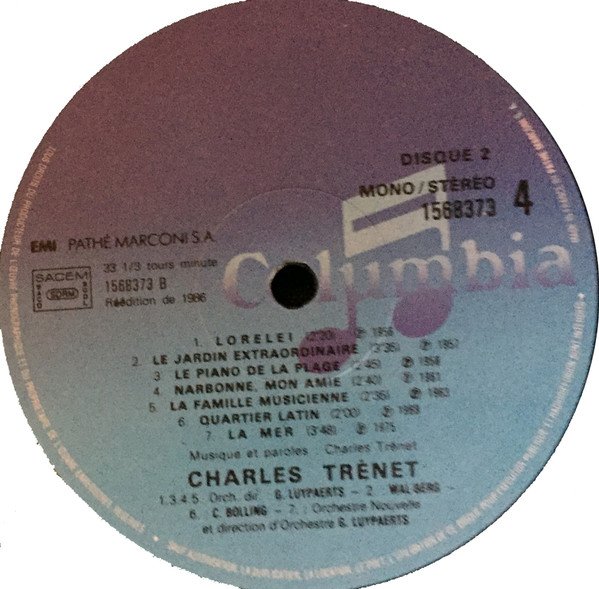 Charles Trenet, Enregistrements Originaux-LP, Vinilos, Historia Nuestra