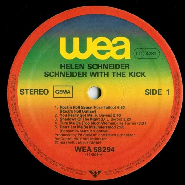 Schneider* With The Kick Schneider With The Kick-LP, Vinilos, Historia Nuestra