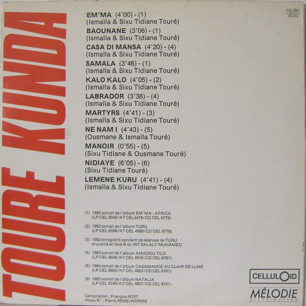 Toure Kunda, Best Of-LP, Vinilos, Historia Nuestra