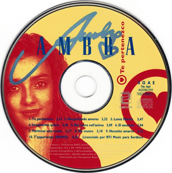 Ambra, Te Pertenezco-CD, CDs, Historia Nuestra