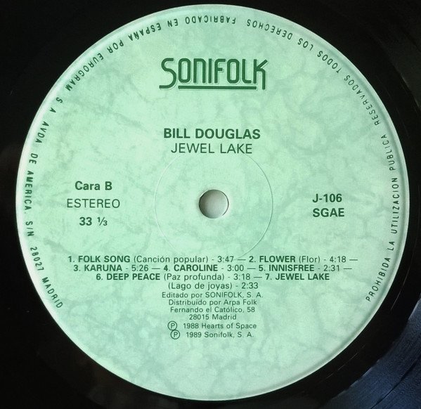 Bill Douglas, Jewel Lake-LP, Vinilos, Historia Nuestra