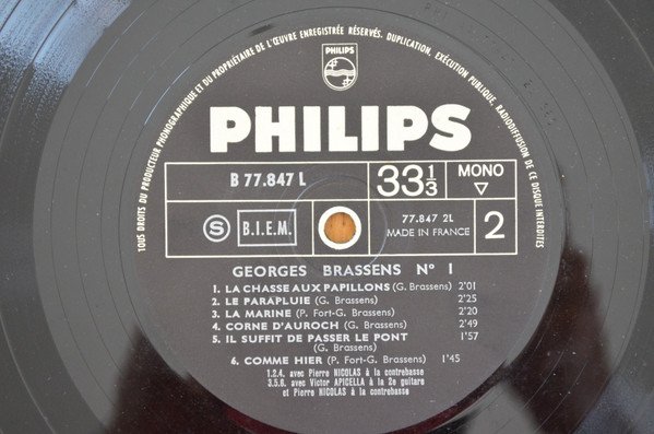 Georges Brassens 1-LP, Vinilos, Historia Nuestra