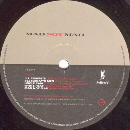 Madness, Mad Not Mad-LP, Vinilos, Historia Nuestra