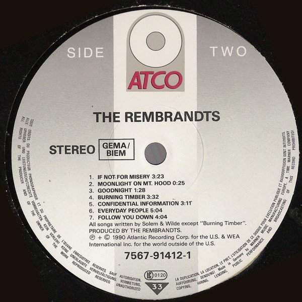 The Rembrandts The Rembrandts-LP, Vinilos, Historia Nuestra