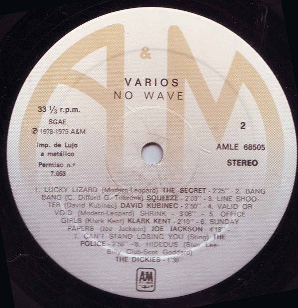 Various, No Wave-LP, Vinilos, Historia Nuestra