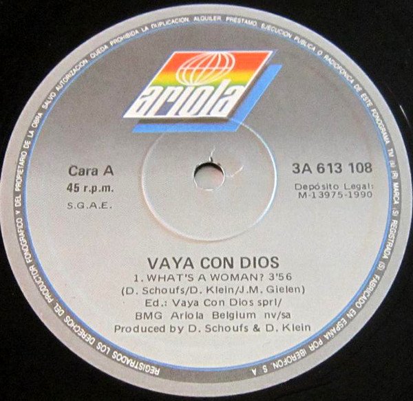 Vaya Con Dios, What's A Woman-12 inch, Vinilos, Historia Nuestra