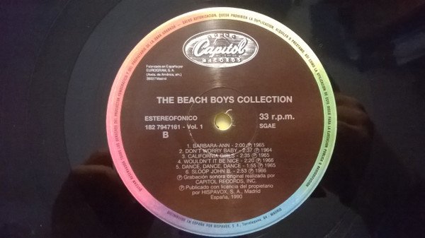 The Beach Boys, Collection-LP, Vinilos, Historia Nuestra