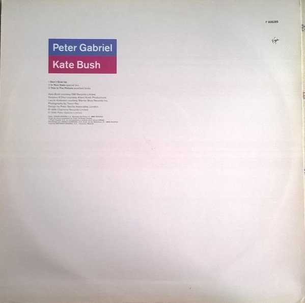 Peter Gabriel, Kate Bush Don't Give Up-12, Vinilos, Historia Nuestra