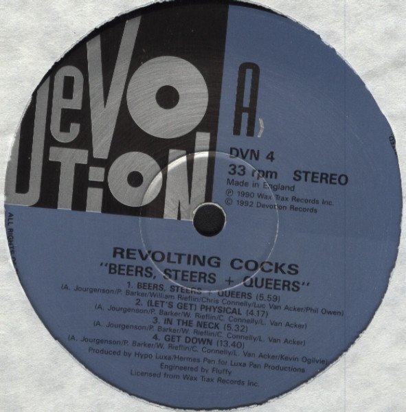 Revolting Cocks Beers, Steers + Queers (The Album)-LP, Vinilos, Historia Nuestra