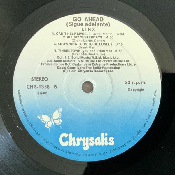 Linx, Go Ahead (Sigue Adelante)-LP, Vinilos, Historia Nuestra