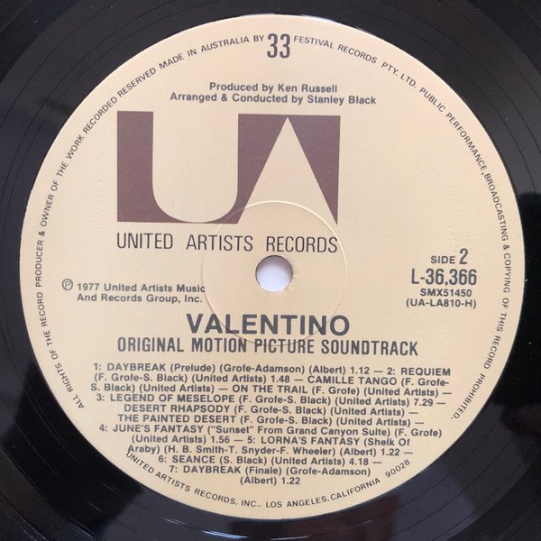 Various, Valentino - Original Motion Picture Soundtrack-LP, Vinilos, Historia Nuestra