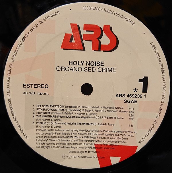 Holy Noise Organoised Crime-LP, Vinilos, Historia Nuestra