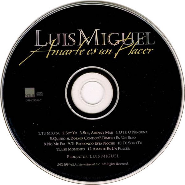 Luis Miguel, Amarte Es Un Placer-CD, CDs, Historia Nuestra