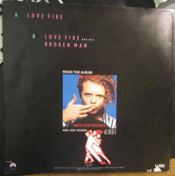 Simply Red Love Fire-12, Vinilos, Historia Nuestra