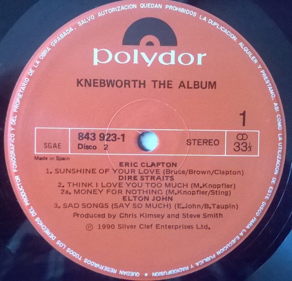 Various, Knebworth-LP, Vinilos, Historia Nuestra