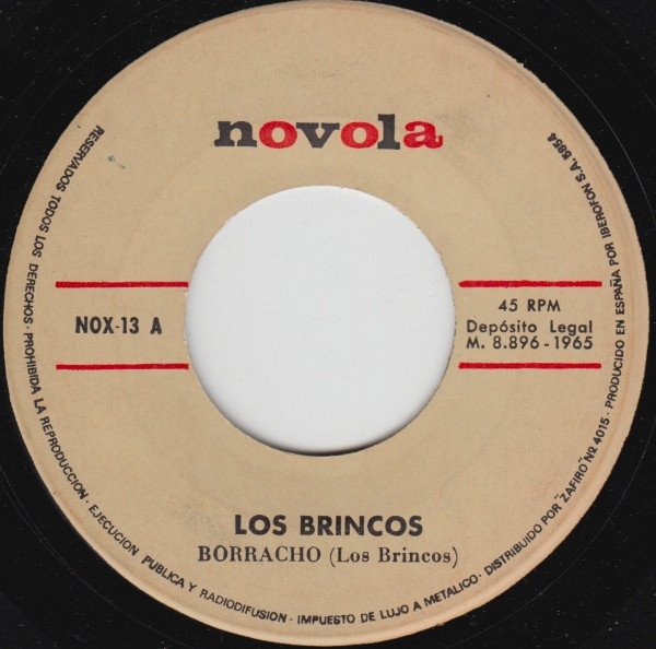 Los Brincos, Borracho  Sola-7 inch, Vinilos, Historia Nuestra