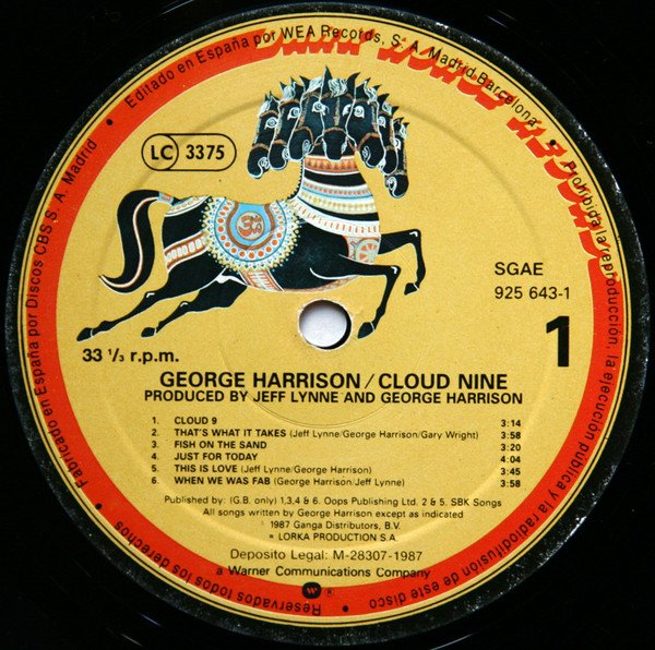 George Harrison Cloud Nine-LP, Vinilos, Historia Nuestra