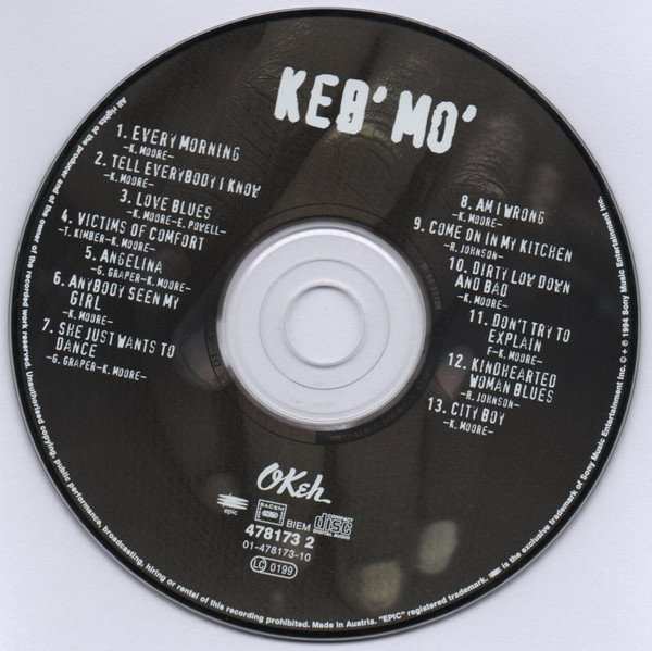 Keb' Mo' Keb' Mo'-CD, CDs, Historia Nuestra