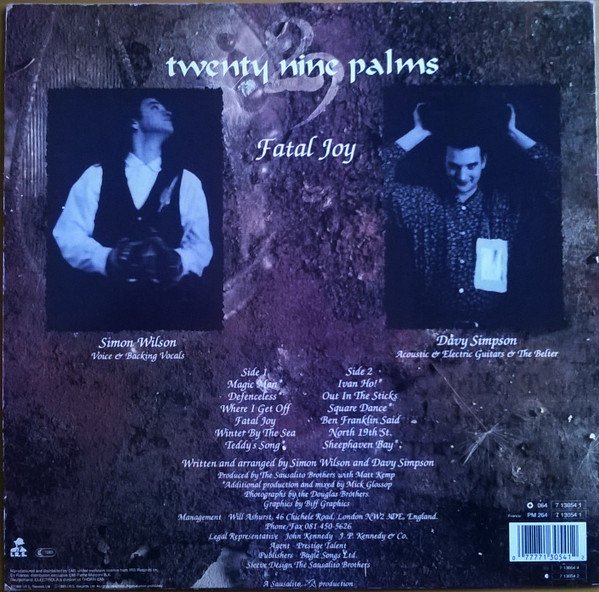 29 Palms , Fatal Joy-LP, Vinilos, Historia Nuestra