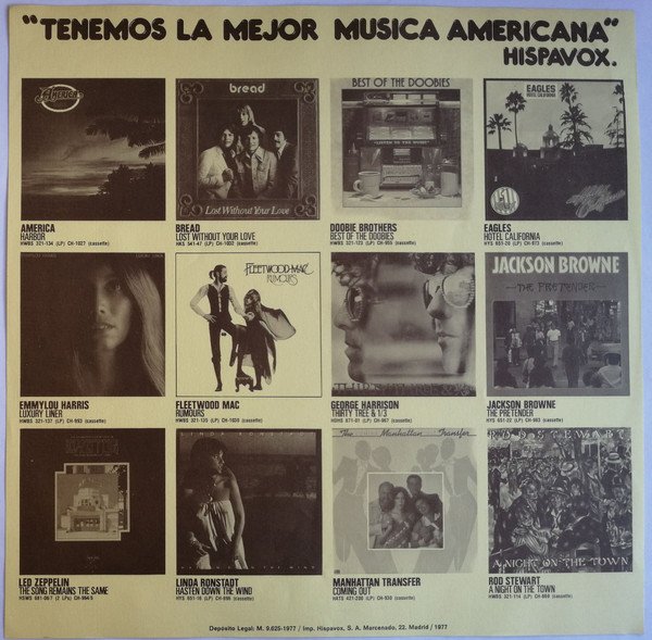 America , Harbor-LP, Vinilos, Historia Nuestra