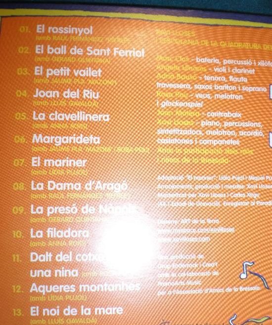 Xavi Lloses, Cançonetes Per La Bressola-CD, CDs, Historia Nuestra