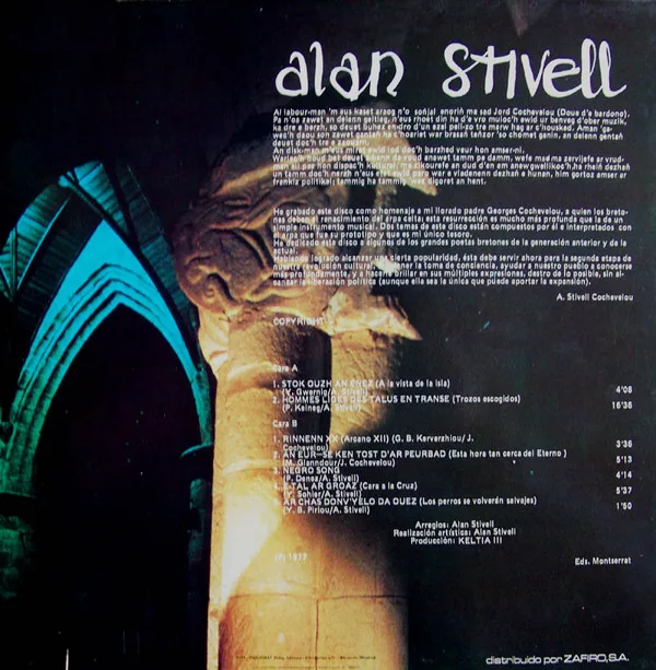 Alan Stivell, (Hacia La Isla)-LP, Vinilos, Historia Nuestra