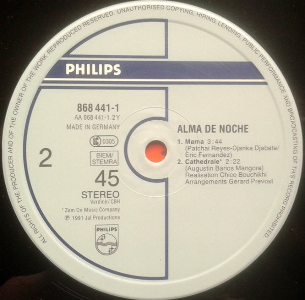 Alma De Noche Featuring Djanka Diabate, Mama-12 inch, Vinilos, Historia Nuestra